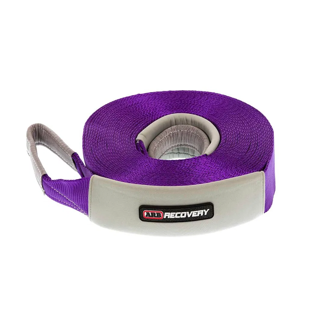 ARB720LB – ARB USA Recovery Strap, 2-1/8 Inch x 60 Foot 9,900 Pound Capacity Without Sleeve Purple Nylon